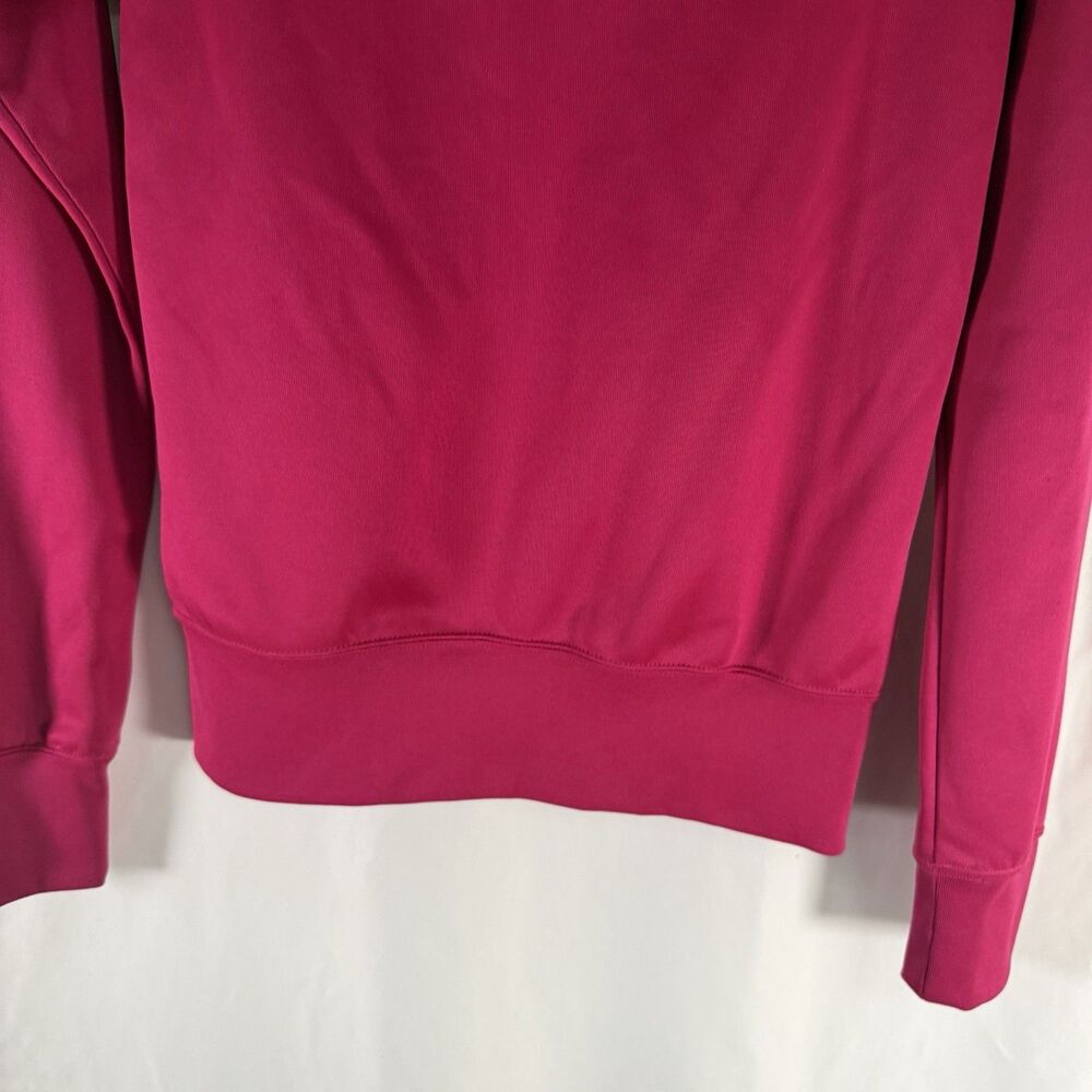 Livestrong Nike Jacket Women's Small Pink Striped Full Zip Pockets Turtleneck - Picture 7 of 9